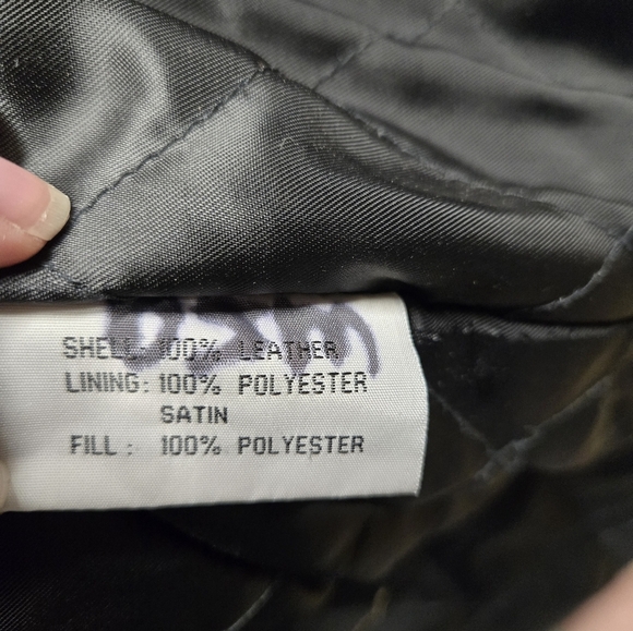 Vintage Collezione sa Men's Black Leather Jacket Medium - Picture 10 of 11